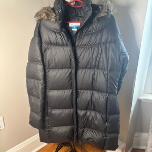 Columbia Charcoal Winter Jacket with Hood